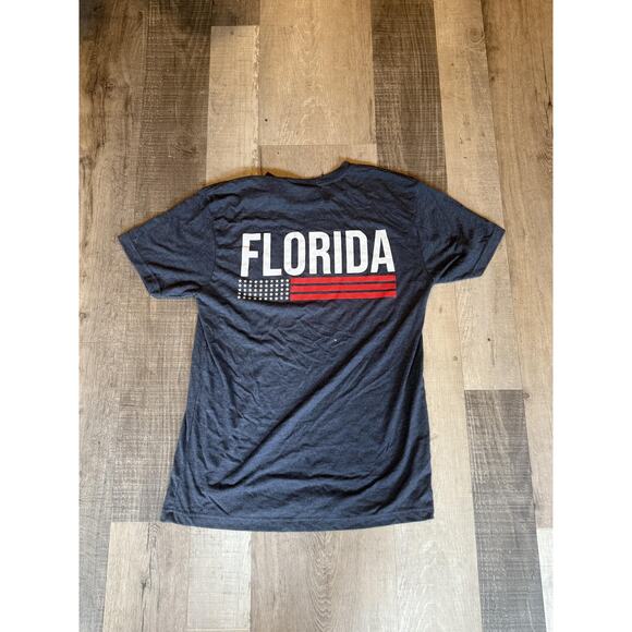 Where I'm From Florida Shirt Mens Medium Blue FLA Graphic Tee Soft Patriotic USA - Picture 5 of 7